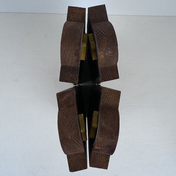 Vintage Wooden "Noel" 10" Tall Christmas Decor Hinged Panels Rustic Holiday - Picture 5 of 9